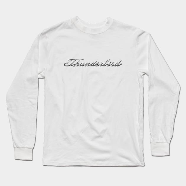 Thunderbird Emblem Script Type Long Sleeve T-Shirt by PauHanaDesign